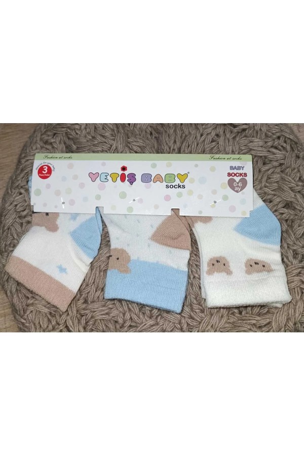 3'lü Set Bebek Çorap